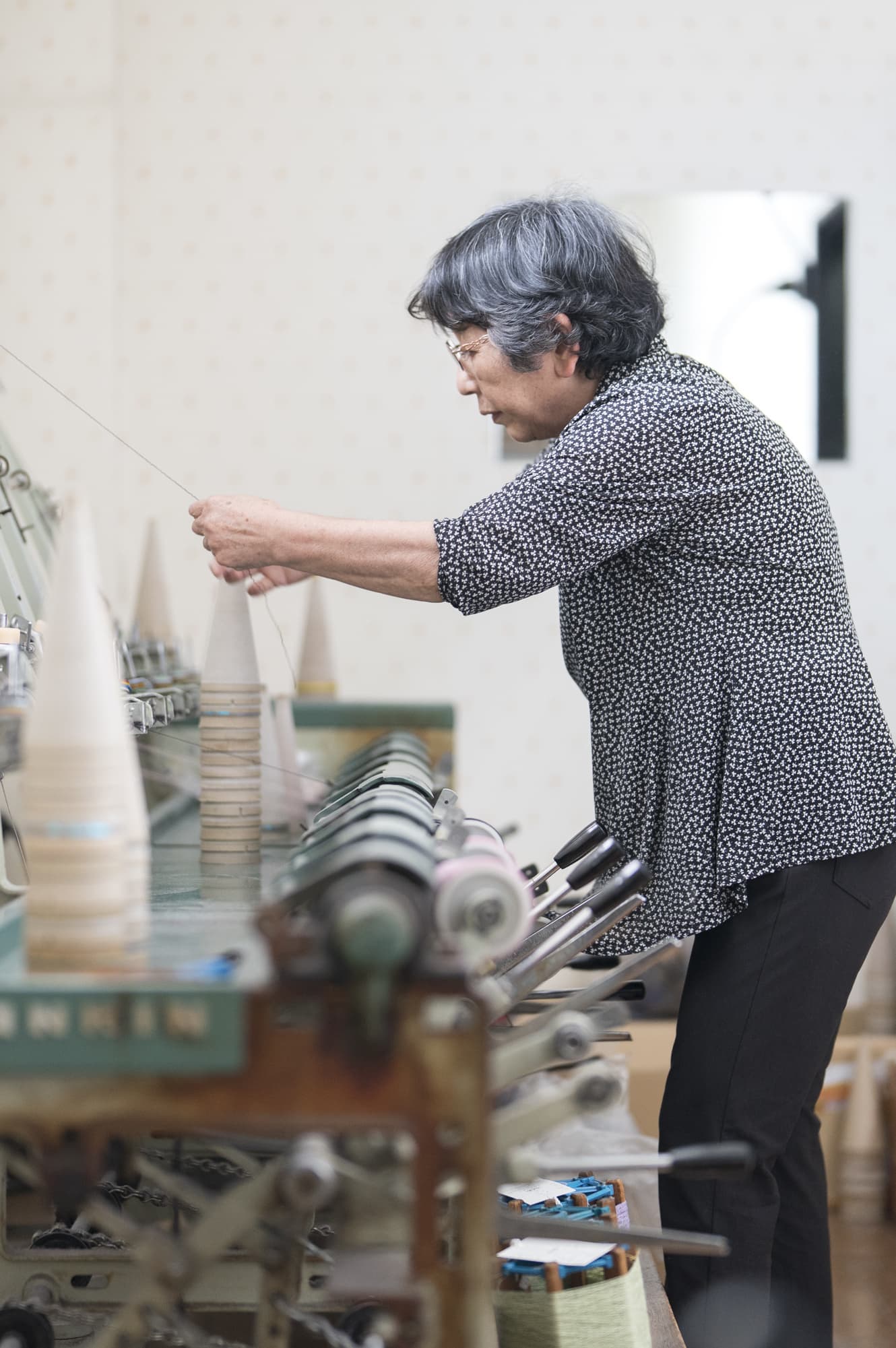 白田のカシミヤ手仕事
